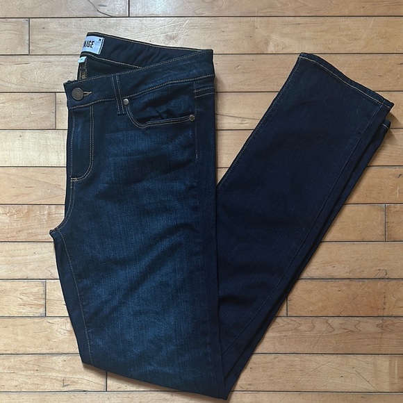 PAIGE Skyline Skinny Dark Wash Jeans | 31‎ - Picture 2 of 4